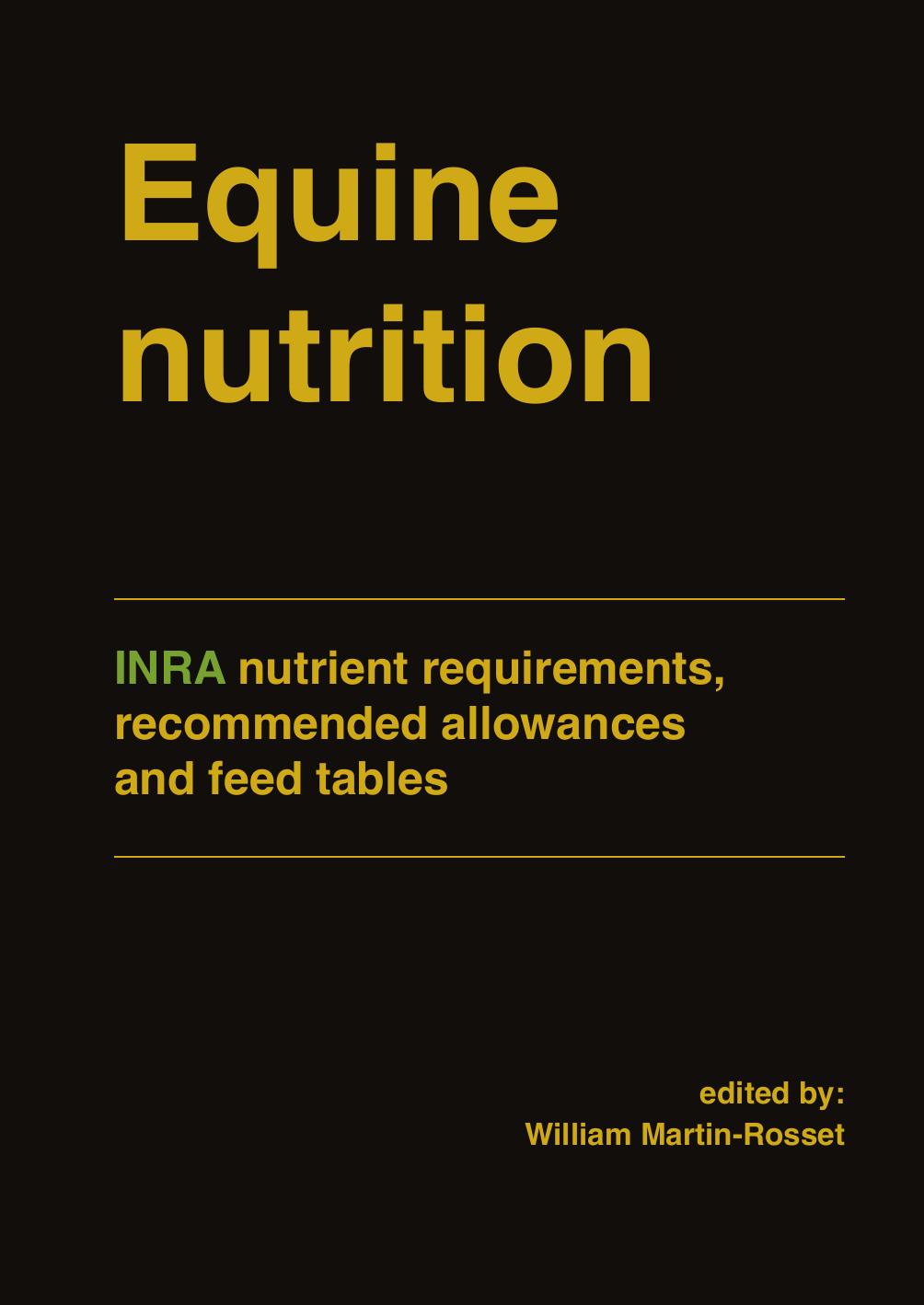 Equine nutrition