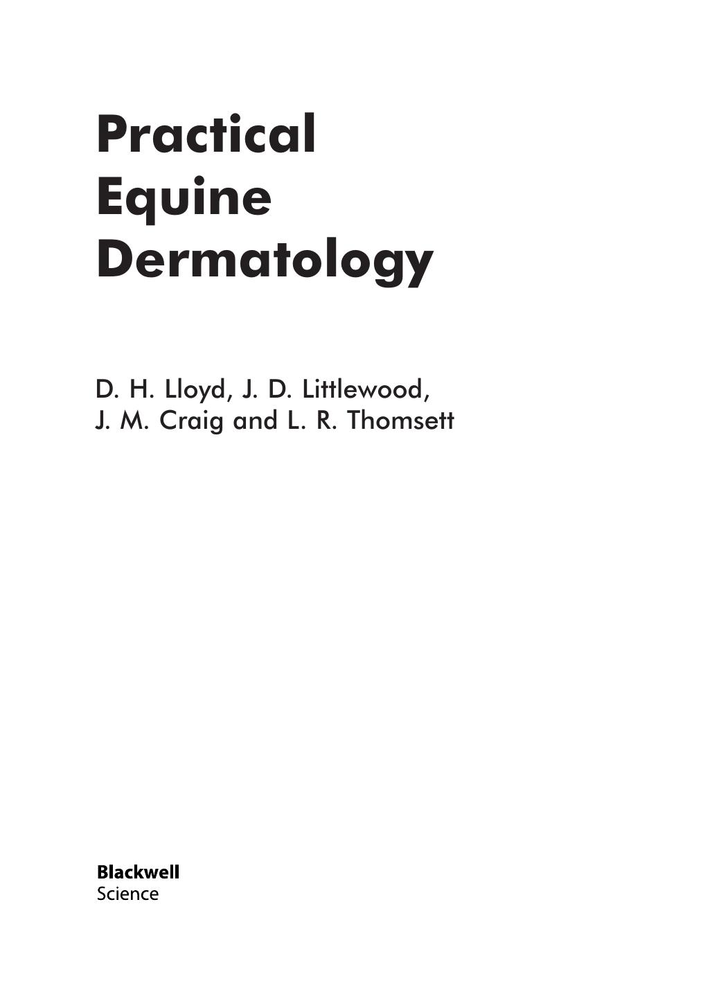 Practical Equine Dermatology