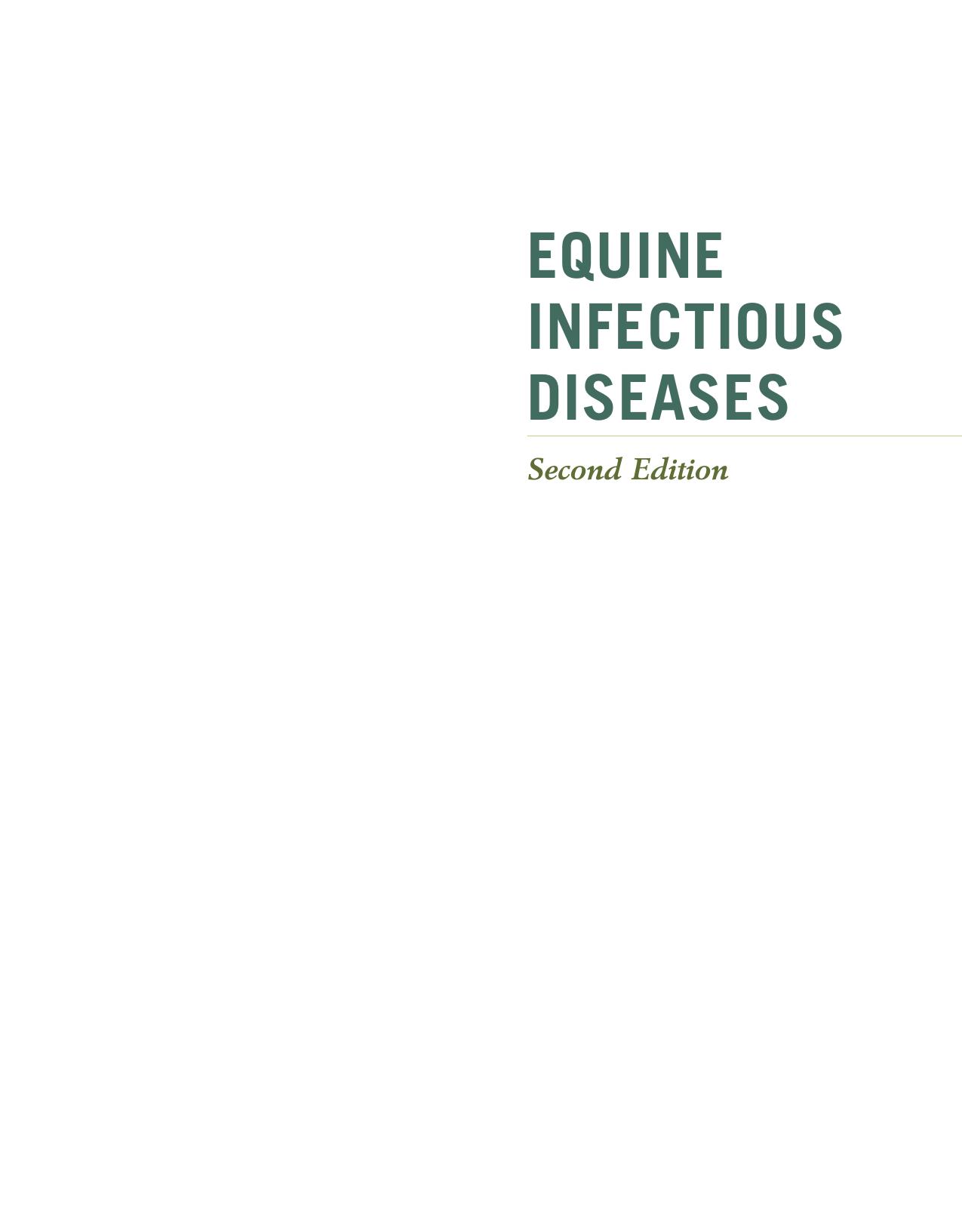 Fiction Equine Infectious Diseases 2nd edition